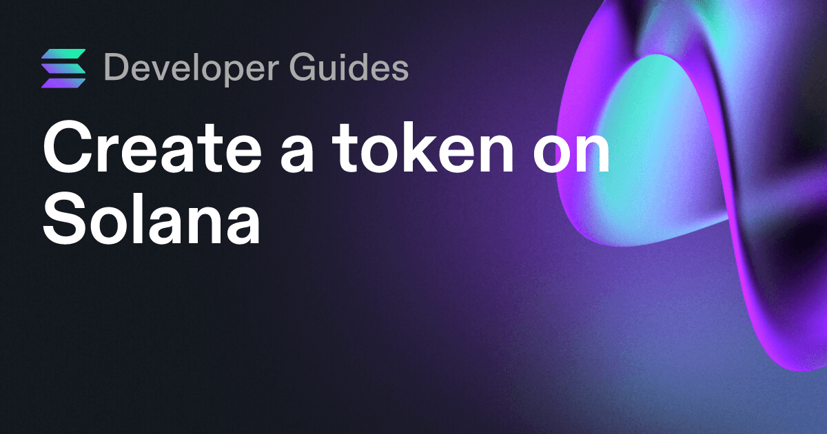 Create a token on Solana